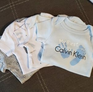 Calvin Klein Onesies 0-3 months
